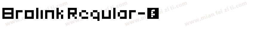 Brolink Regular字体转换